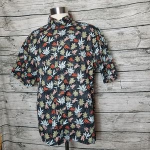 MODA CAMPIA Mens Large L Lobster Button-up shirt Combine ship Discount.Pit to